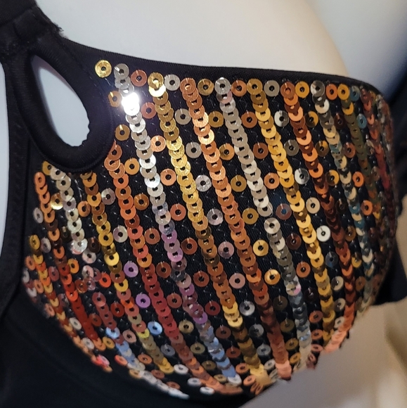 Victorias Secret Sequin Black Bombshell Bikini Set - Picture 9 of 16